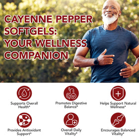 DLOMFVFQ Gélules de Poivre de Cayenne 240 Softgels ouvertes