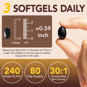 DLOMFVFQ Nettoyage aux Herbes 240 Gélules Molles, étiquette du produit