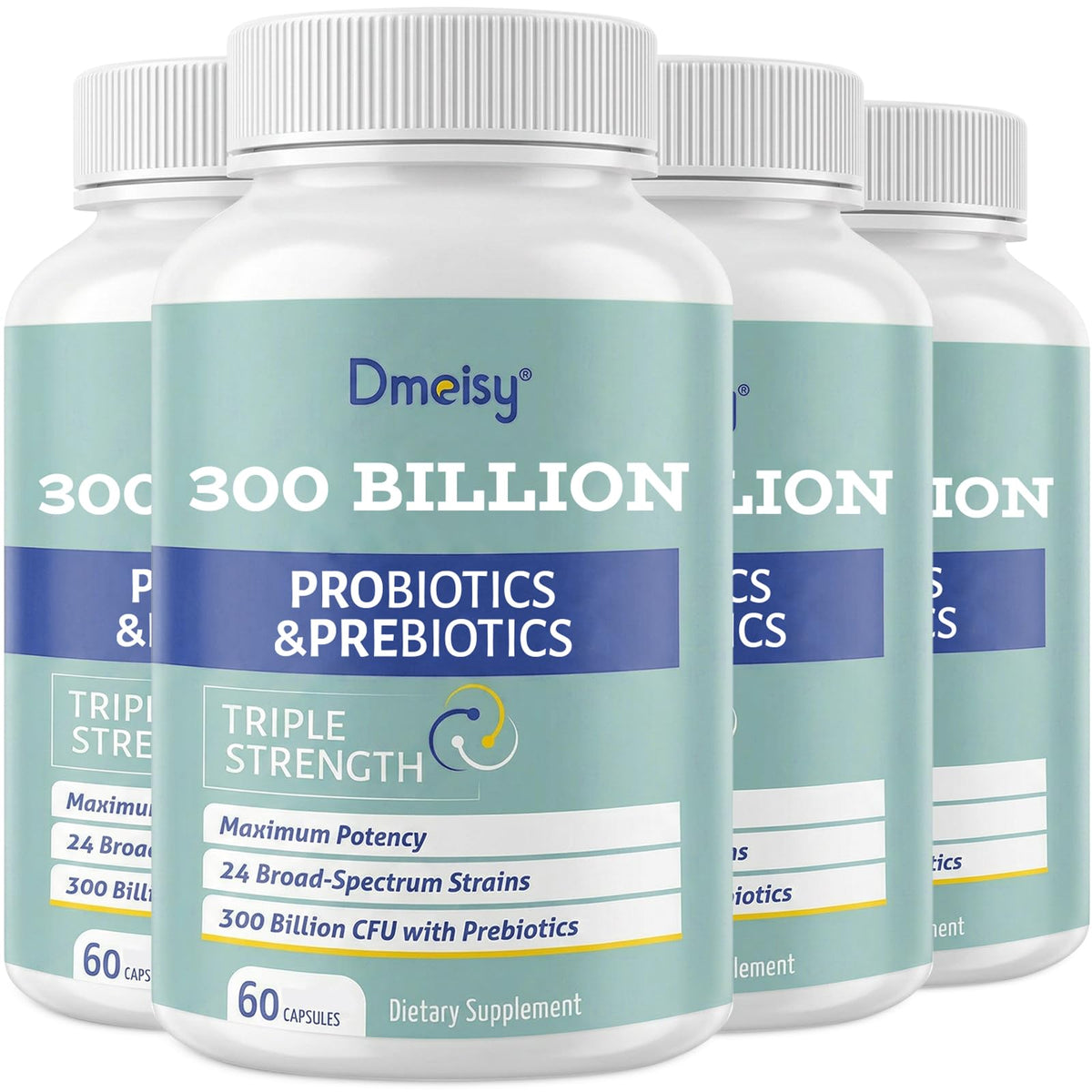 Dmeisy Probiotiques 300 Milliards CFU 24 Souches vue de face
