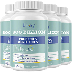 Dmeisy Probiotiques 300 Milliards CFU 24 Souches vue de face