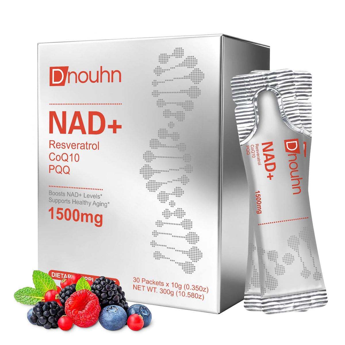 DNOUHN Complément Alimentaire NAD+ Liquide 1500mg sachets