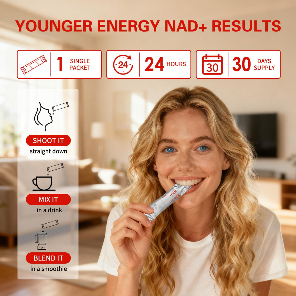 DNOUHN NAD+ Liquide 1500mg prêt à boire