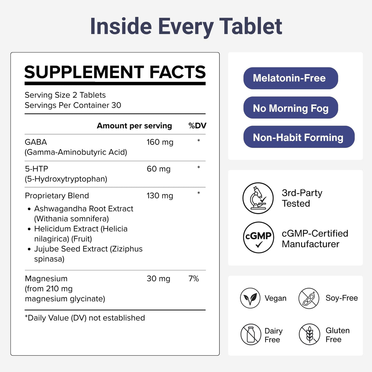 Dobel USA Complément Alimentaire Sommeil 60 Tablettes en gros plan