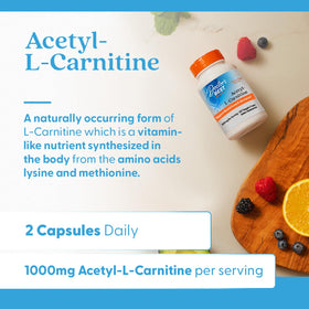 Doctor's BEST Acetyl L-Carnitine 1000 mg 120 Veg Caps side view
