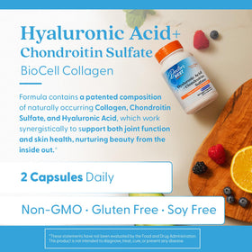 Doctor's BEST Acide Hyaluronique bouteille contenant 180 capsules