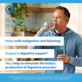 Doctor's BEST Betaïne HCl Pepsine 360 capsules sur fond neutre