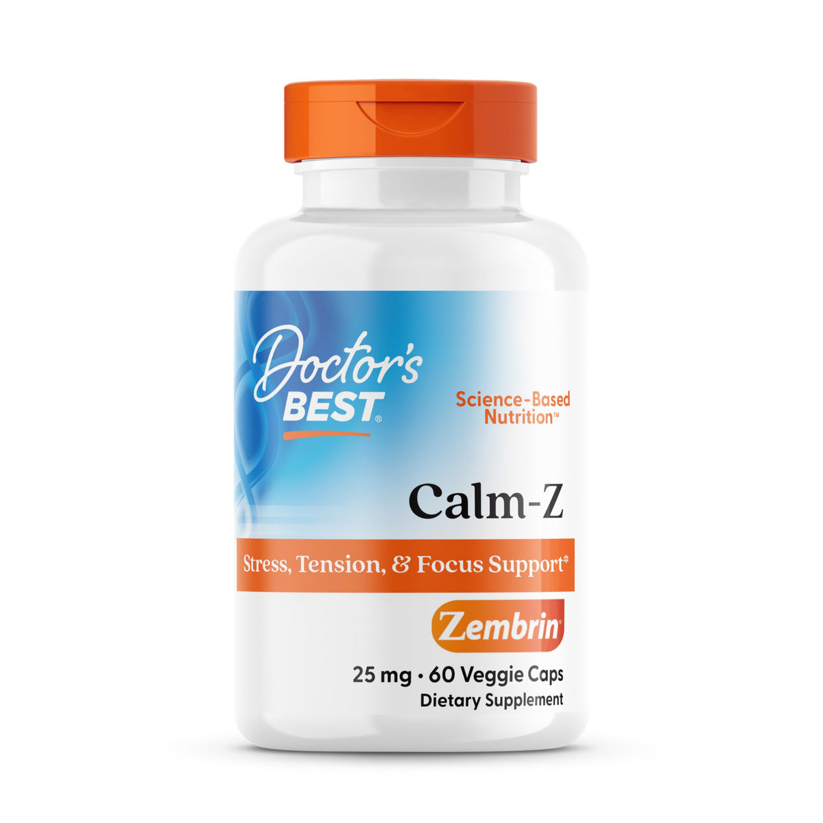 Doctor's BEST Calm-Z Complément Alimentaire 60 Capsules Végétales vue de face
