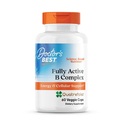 Doctor's BEST Complément Alimentaire Vitamine B Complex 60 gélules végétales vue de face