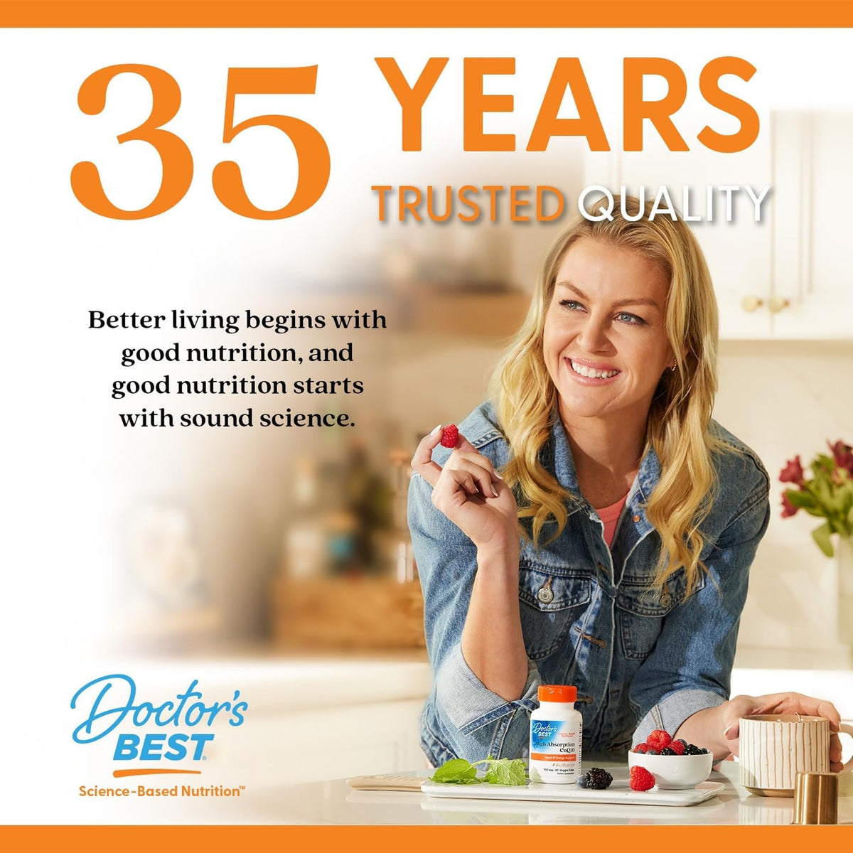 Doctor's BEST Complément Alimentaire Vitamine D3 et K2 avec ingrédients