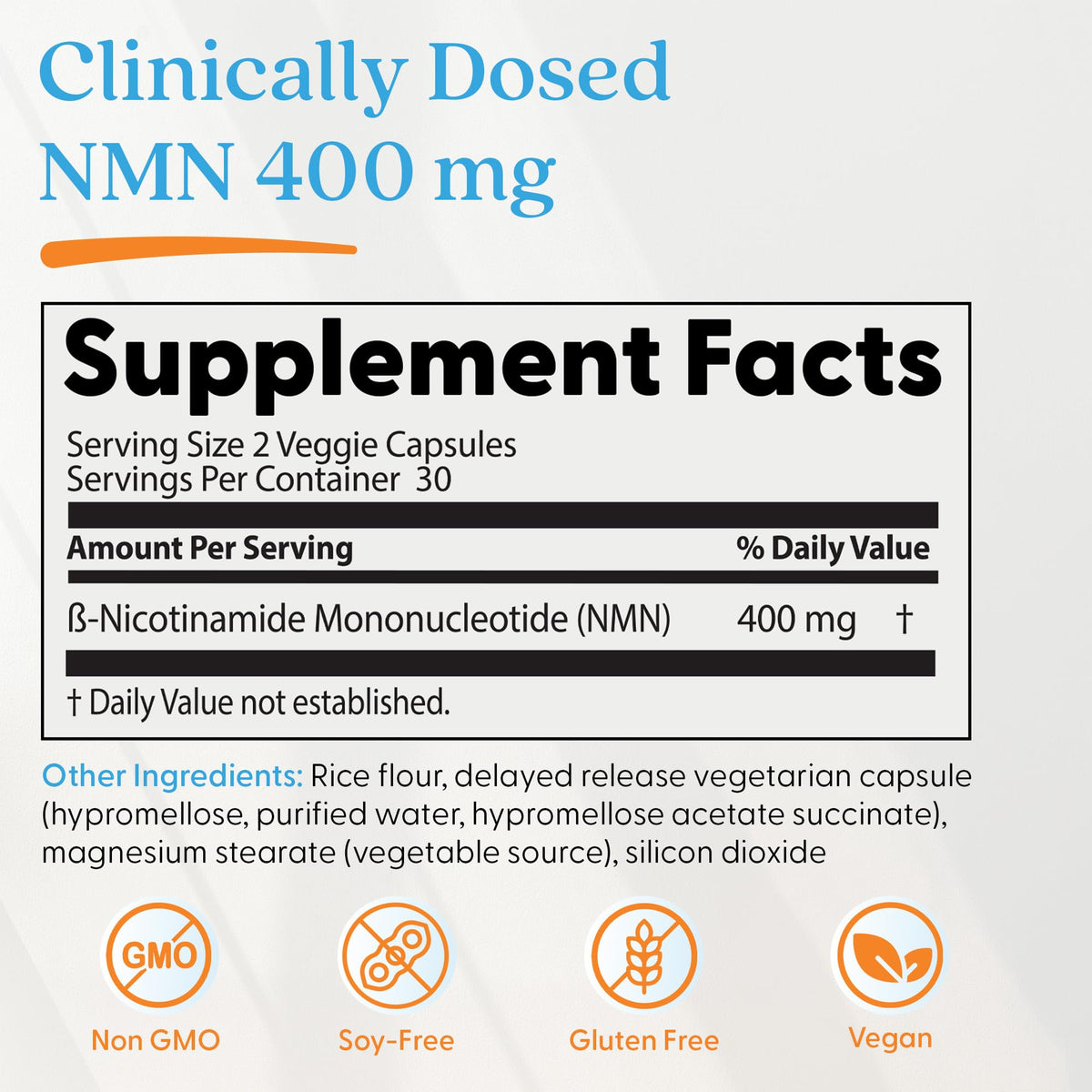 Doctor's BEST Complément NMN 200mg gélule individuelle