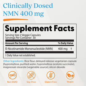 Doctor's BEST Complément NMN 200mg gélule individuelle