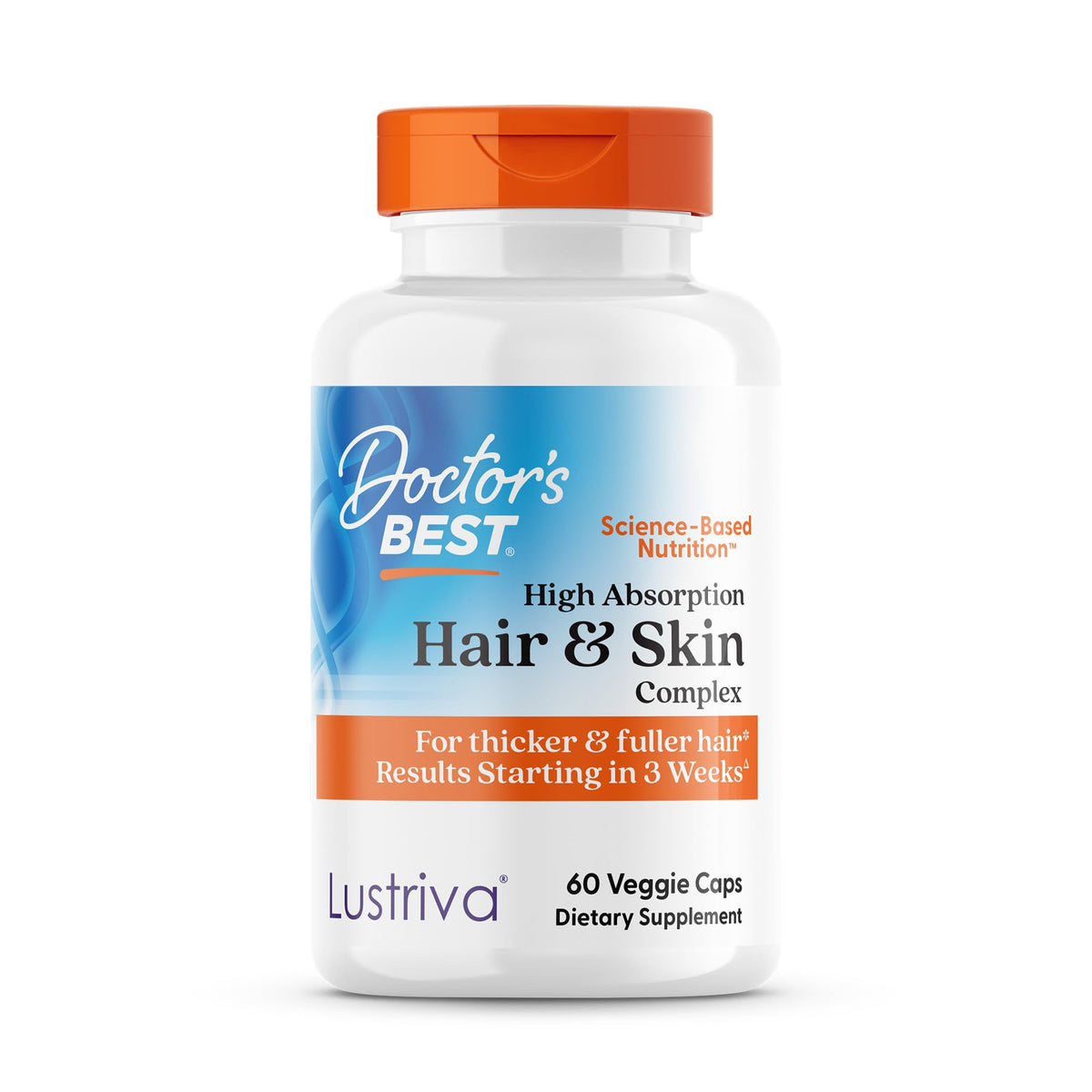 Doctor's BEST Complexe Cheveux et Peau 60 Capsules Végétales, vue avant