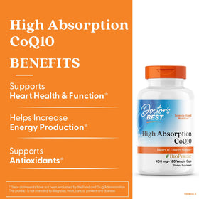 Doctor's BEST CoQ10 400mg capsule close-up