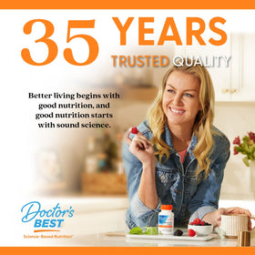 Doctor's BEST CoQ10 400mg with BioPerine on a kitchen counter