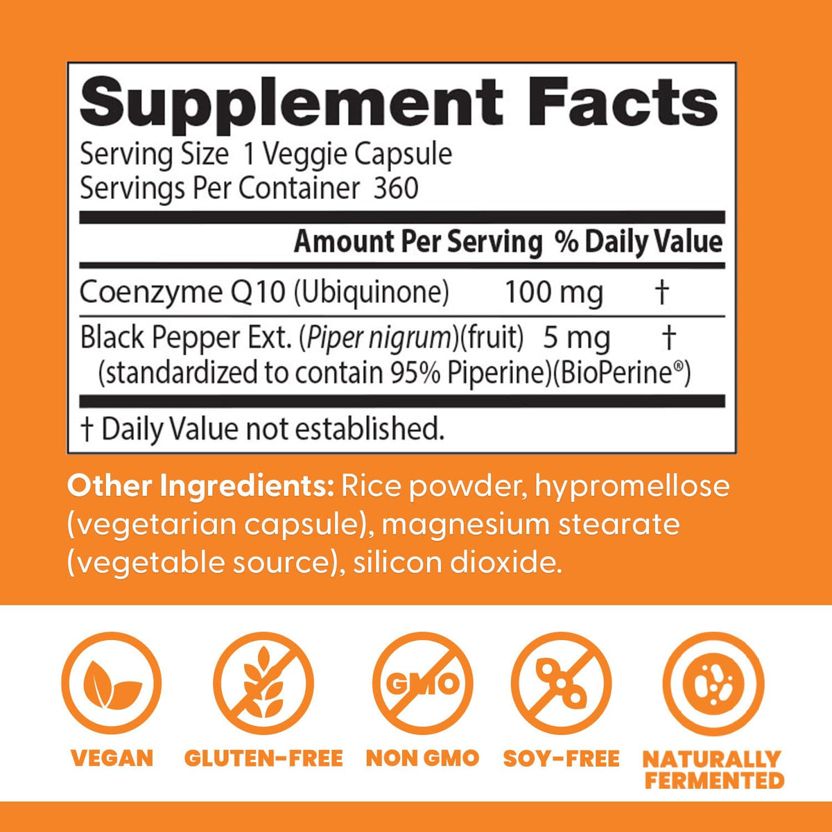 Doctor's BEST CoQ10 capsules avec étiquette