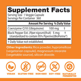 Doctor's BEST CoQ10 capsules avec étiquette