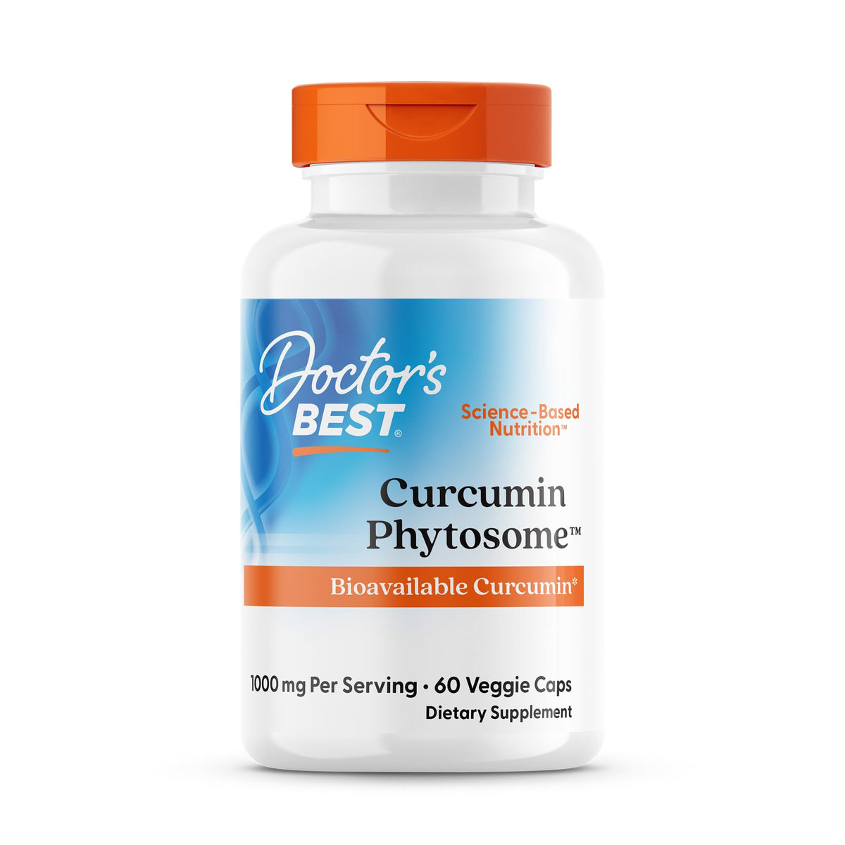 Doctor's BEST Curcumin Phytosome 1000 mg vue avant du produit