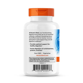Doctor's BEST Enzymes daily 90 Caps avec étiquette détaillée