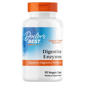Doctor's BEST Enzymes daily 90 capsules végétales, vue de face
