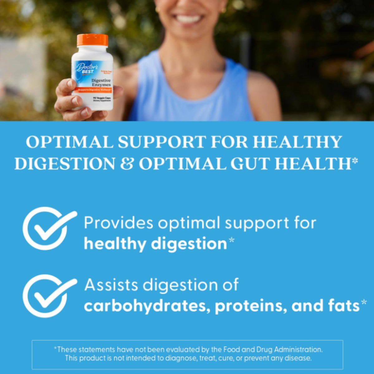 Doctor's BEST Enzymes daily, informations nutritionnelles sur l'étiquette