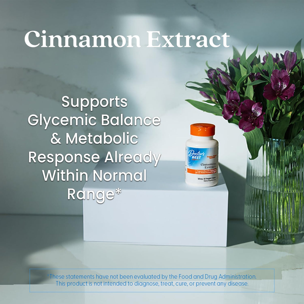 Doctor's BEST Extrait de Cannelle 500 mg Capsules - étiquette et informations
