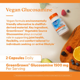 Doctor's BEST Glucosamine 1500mg Végétalien vue de côté du produit