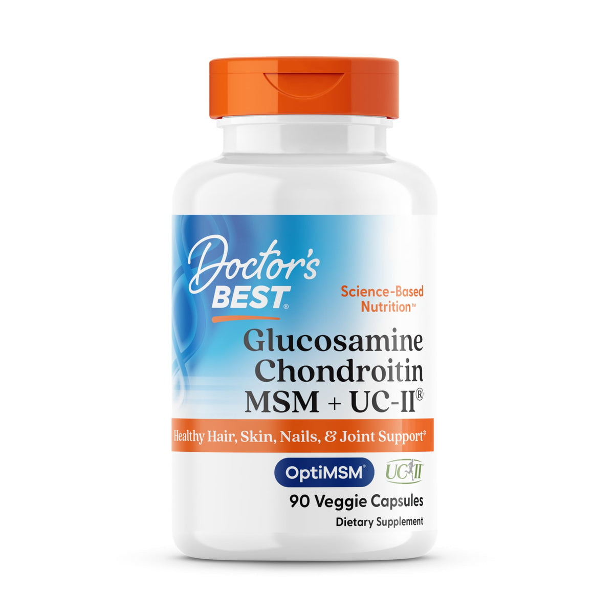 Doctor's BEST Glucosamine Chondroitin 90 capsules packaging front view
