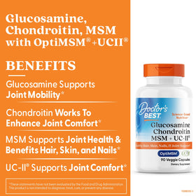 Doctor's BEST Glucosamine Chondroitin 90 capsules side view