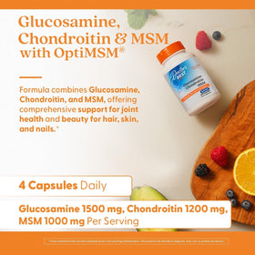 Doctor's BEST Glucosamine Chondroitin MSM 240 capsules avec des ingrédients