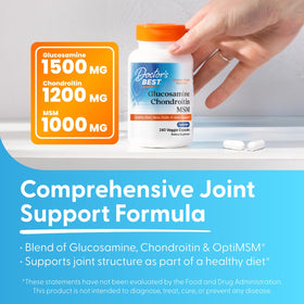 Doctor's BEST Glucosamine Chondroitin MSM capsule close-up