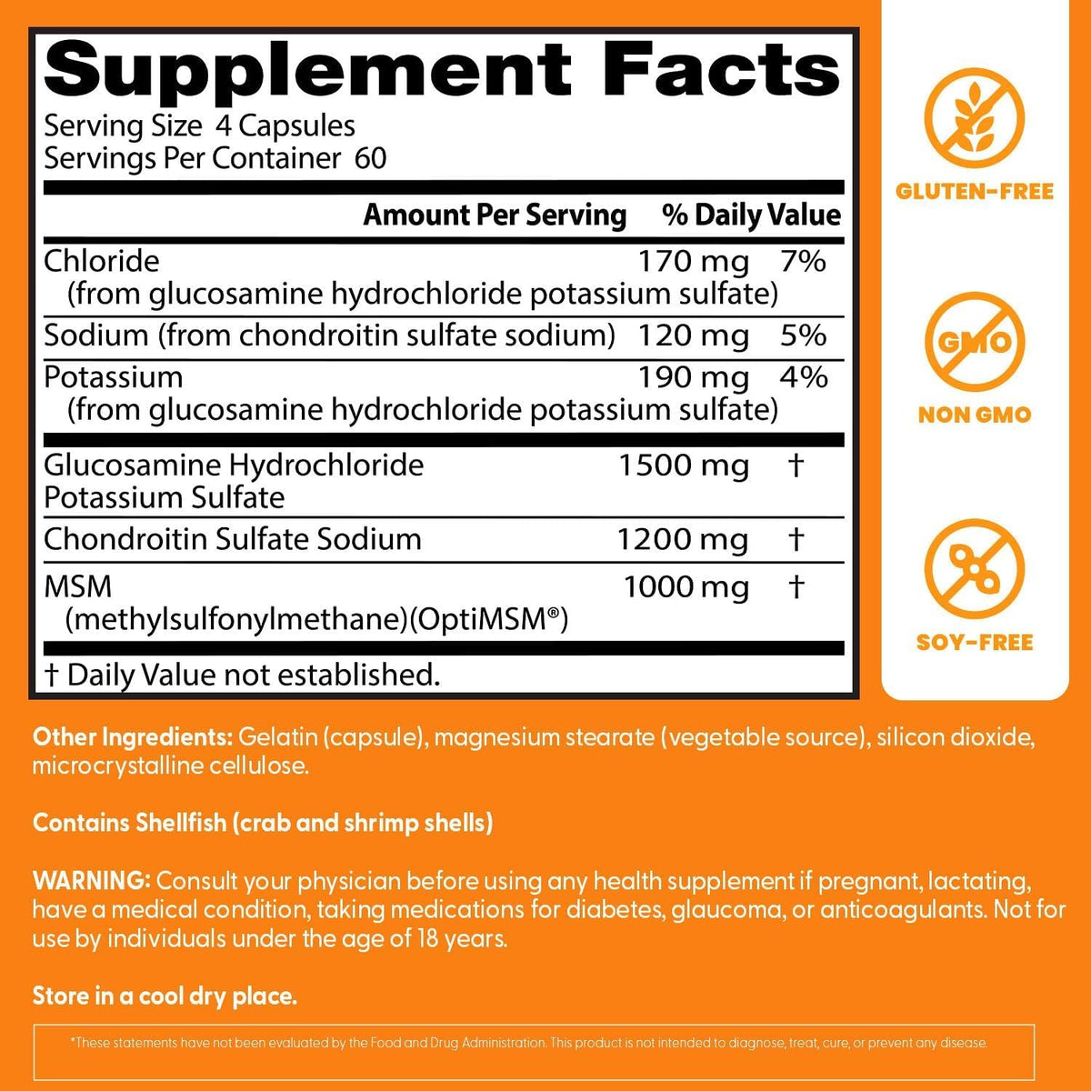 Doctor's BEST Glucosamine Chondroitin MSM capsules ouvertes