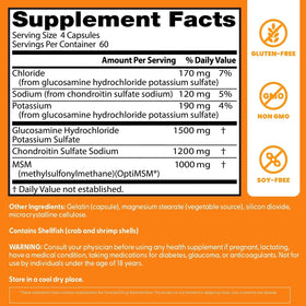 Doctor's BEST Glucosamine Chondroitin MSM capsules ouvertes