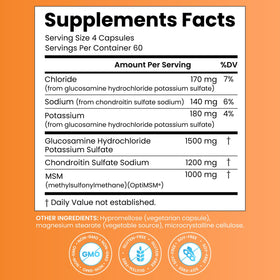 Doctor's BEST Glucosamine Chondroitin MSM packaging side view