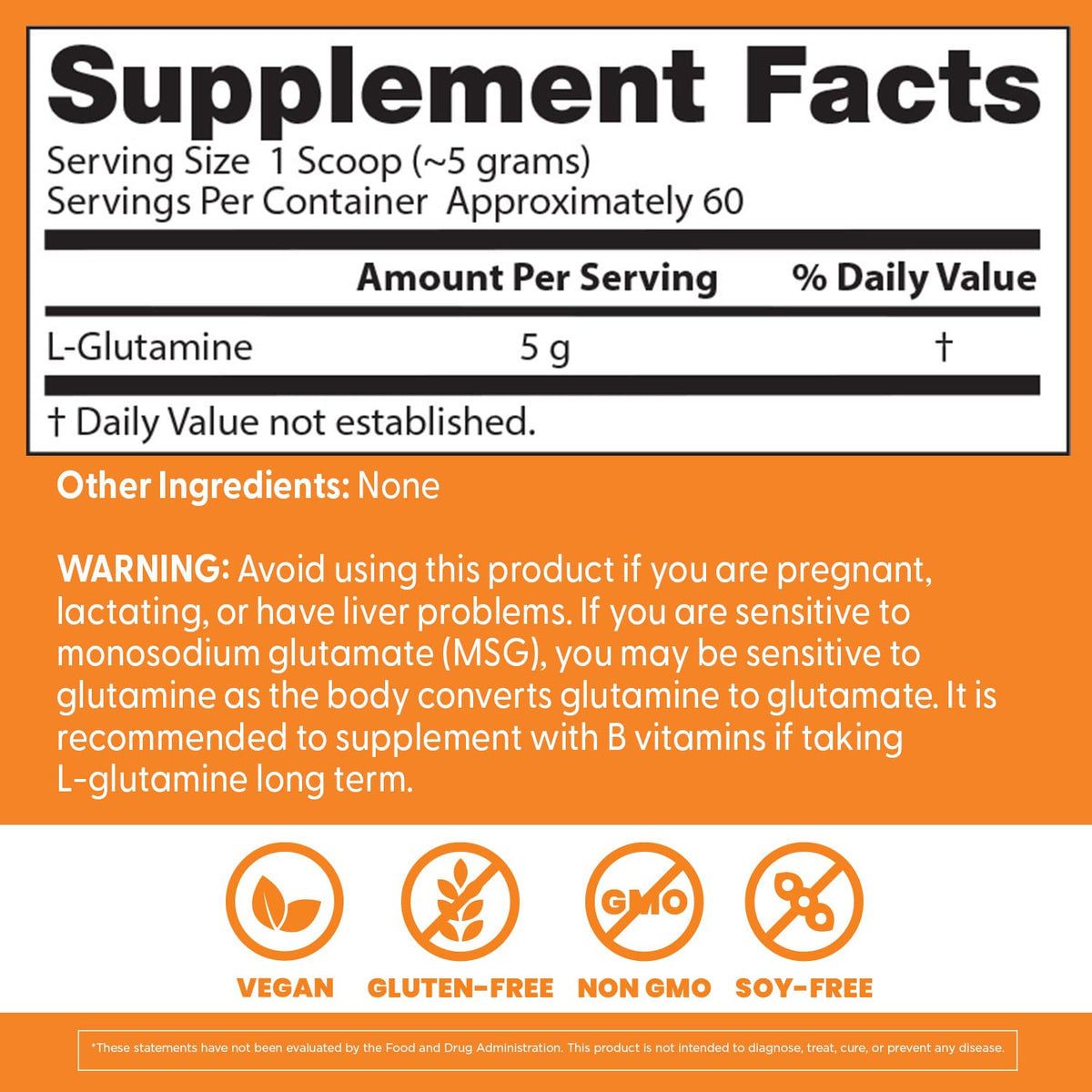 Doctor's BEST L-Glutamine Poudre 358g sur fond neutre