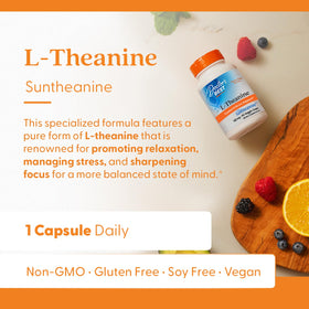 Doctor's BEST L-Theanine 150 mg capsules, étiquette et dosage