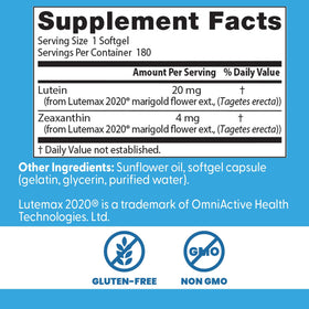 Doctor's BEST Luteine 20mg gélules sur fond blanc