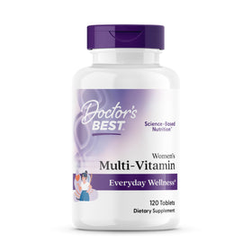 Doctor's BEST Multivitamine pour Femmes 120 Comprimés, vue avant