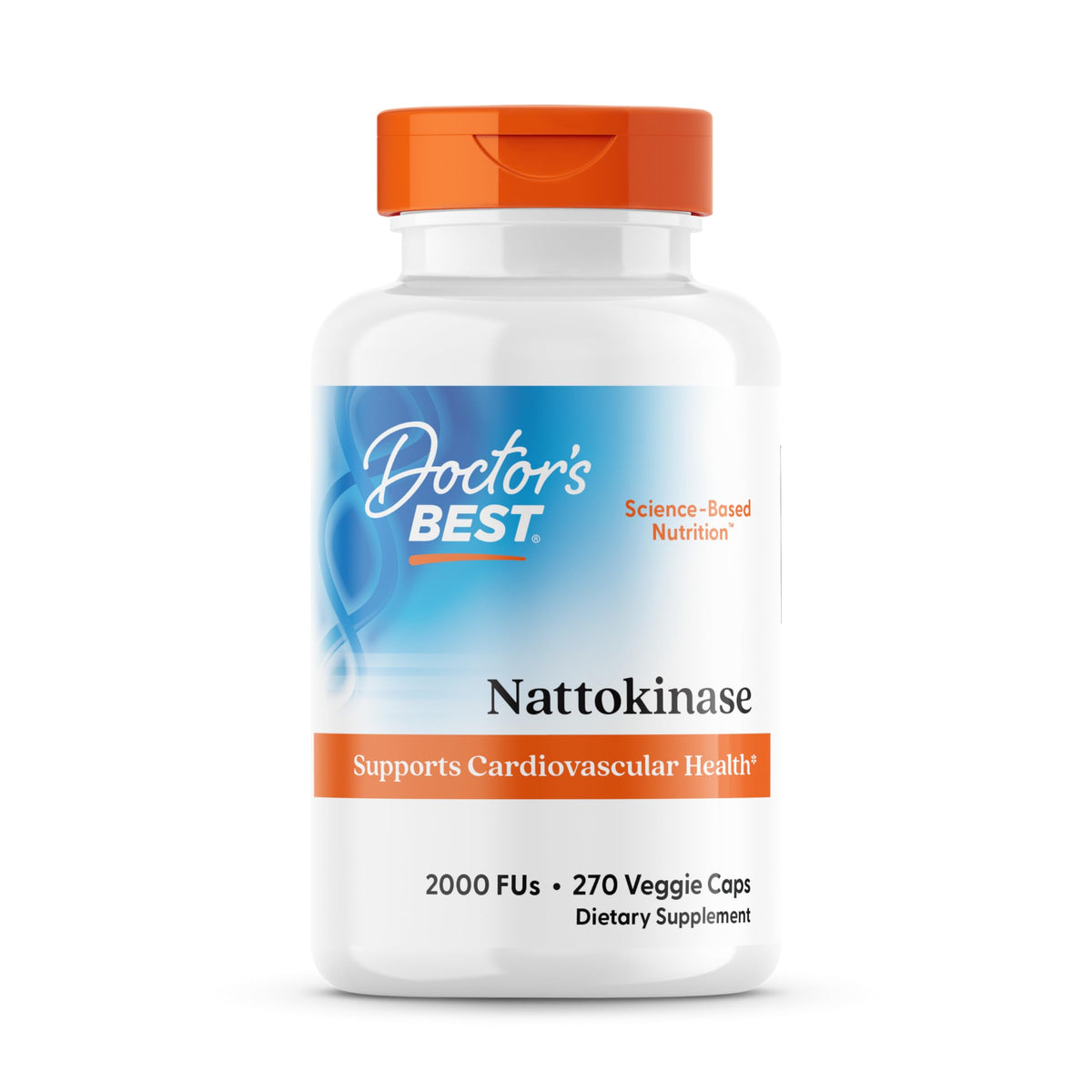 Doctor's BEST Nattokinase 2000 FU complément alimentaire 270 capsules vue avant