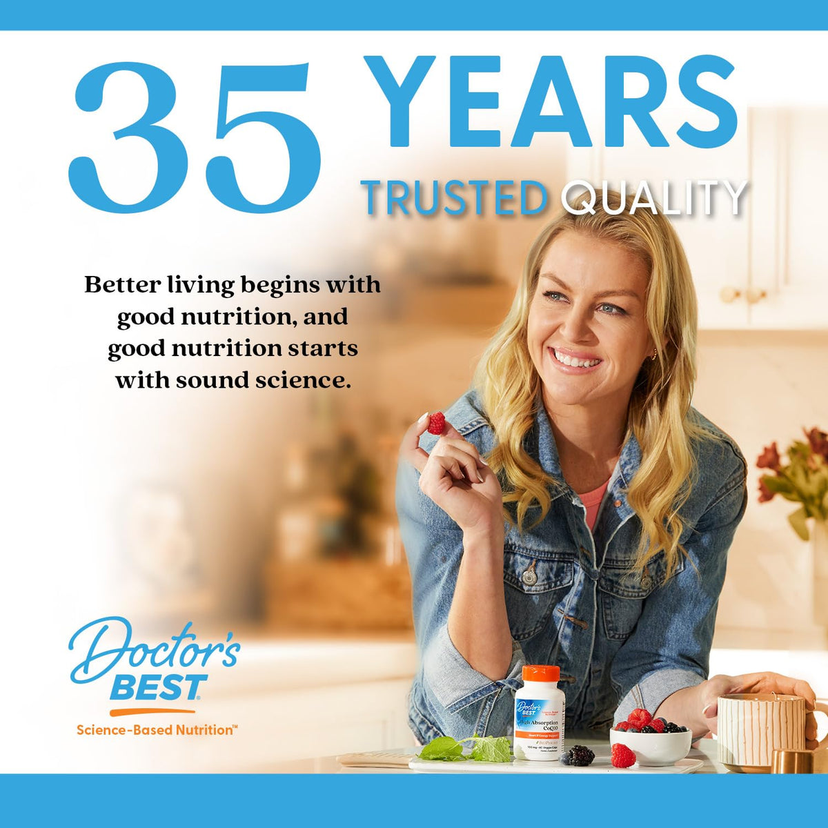 Doctor's BEST Niacine 500 mg étiquette arrière avec informations nutritionnelles