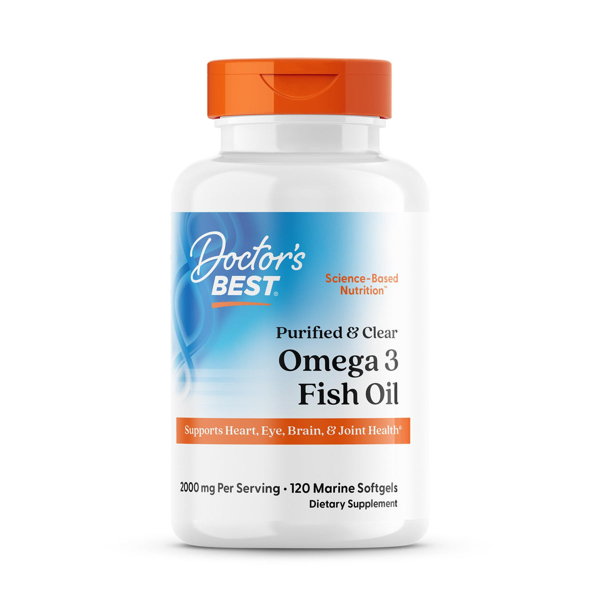 Doctor's BEST Omega 3 Huile de Poisson 2000 mg - emballage avant