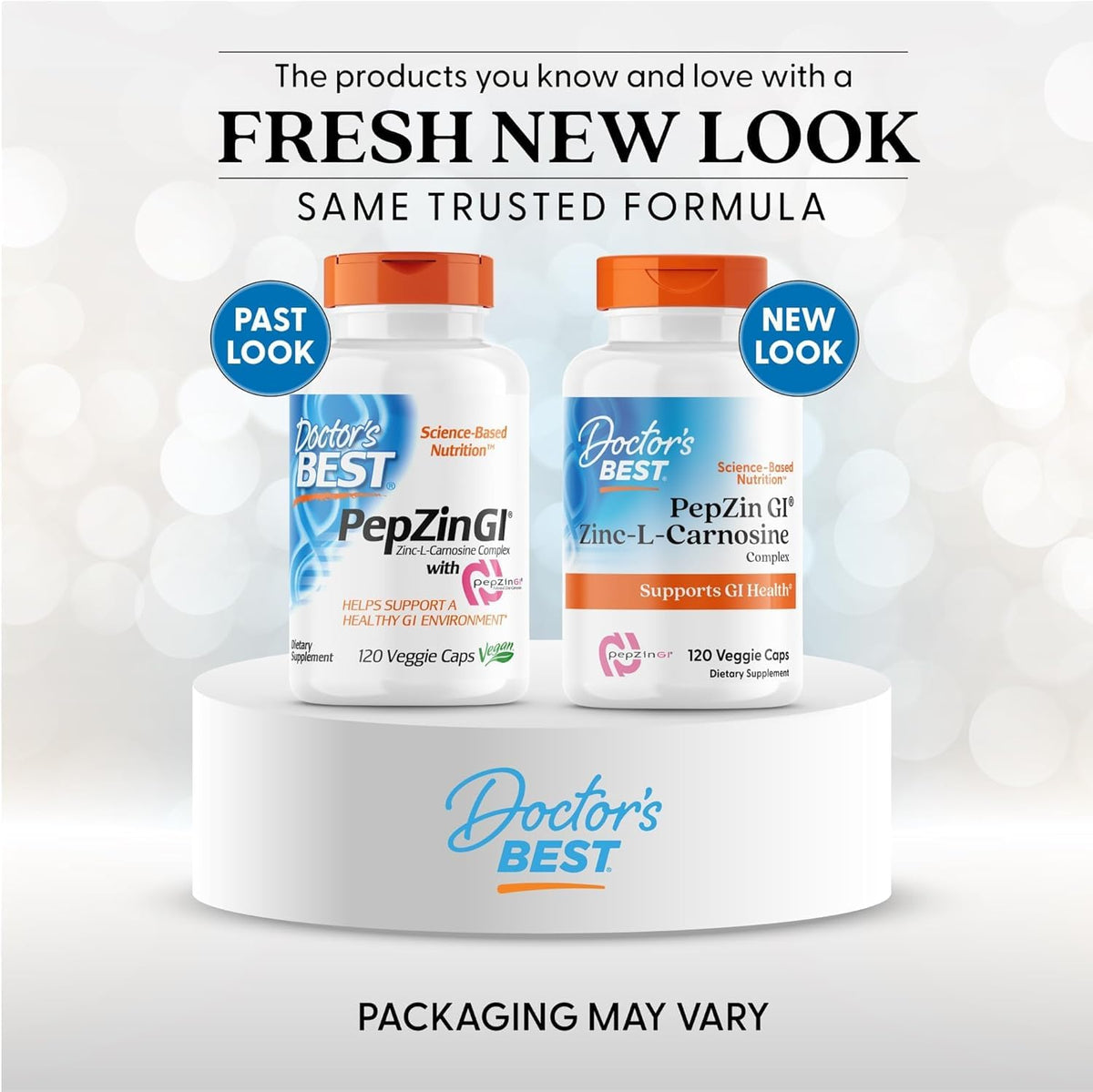 Doctor's BEST PepZin GI 120 capsules side view