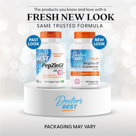 Doctor's BEST PepZin GI 120 capsules side view