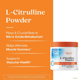 Doctor's BEST Poudre L-Citrulline 3000 mg mélange avec de l'eau