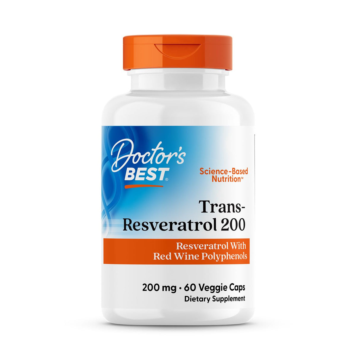 Doctor's BEST Trans-Resvératrol 200 mg complément alimentaire vegan