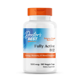 Doctor's BEST Vitamine B12 Methylcobalamine 1500 mcg gélules végétales vue de face