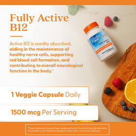 Doctor's BEST Vitamine B12 Methylcobalamine 1500 mcg - vue de l'arrière de l'emballage