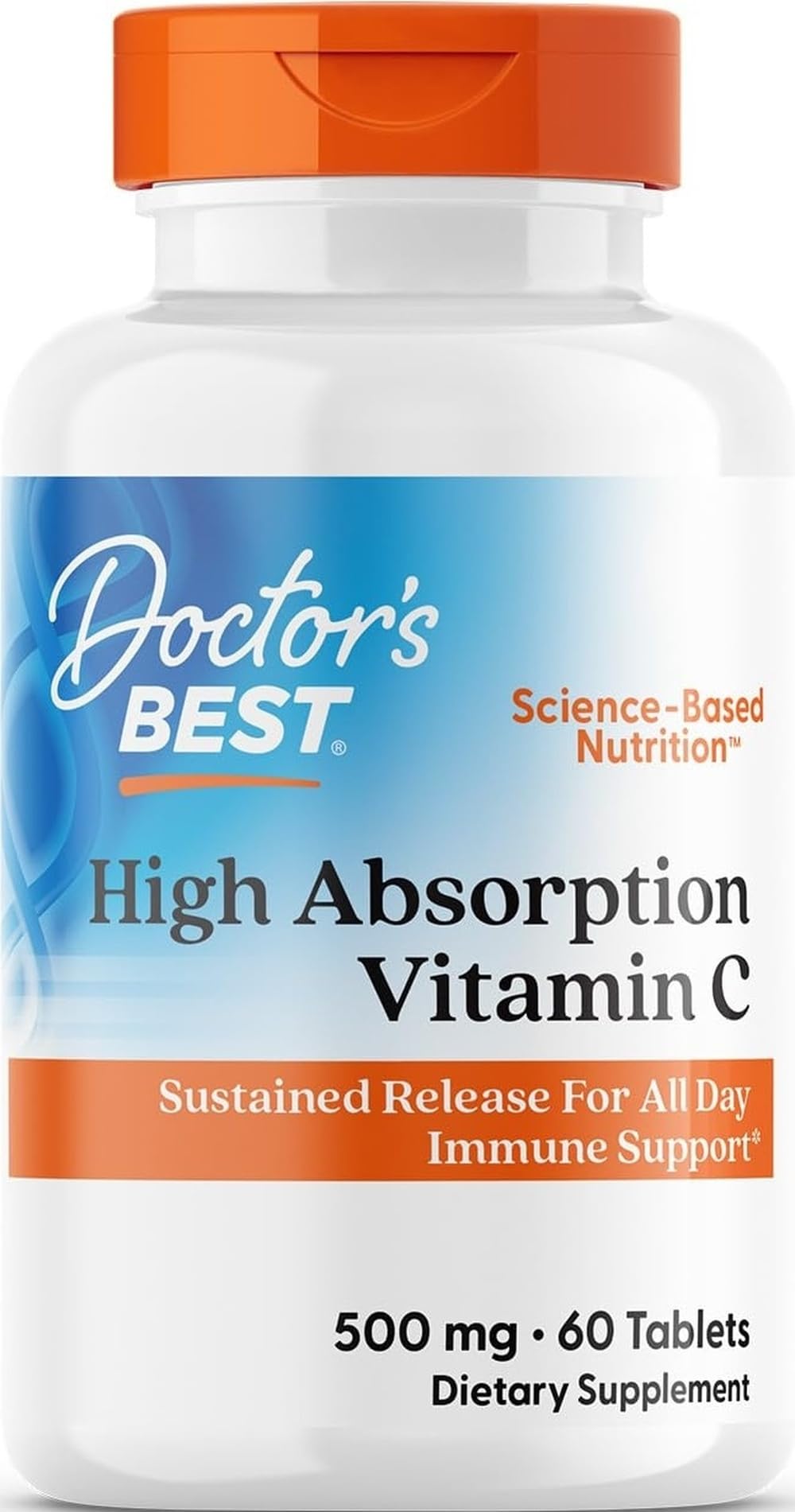 Doctor's BEST Vitamine C 500 mg flacon de 60 comprimés