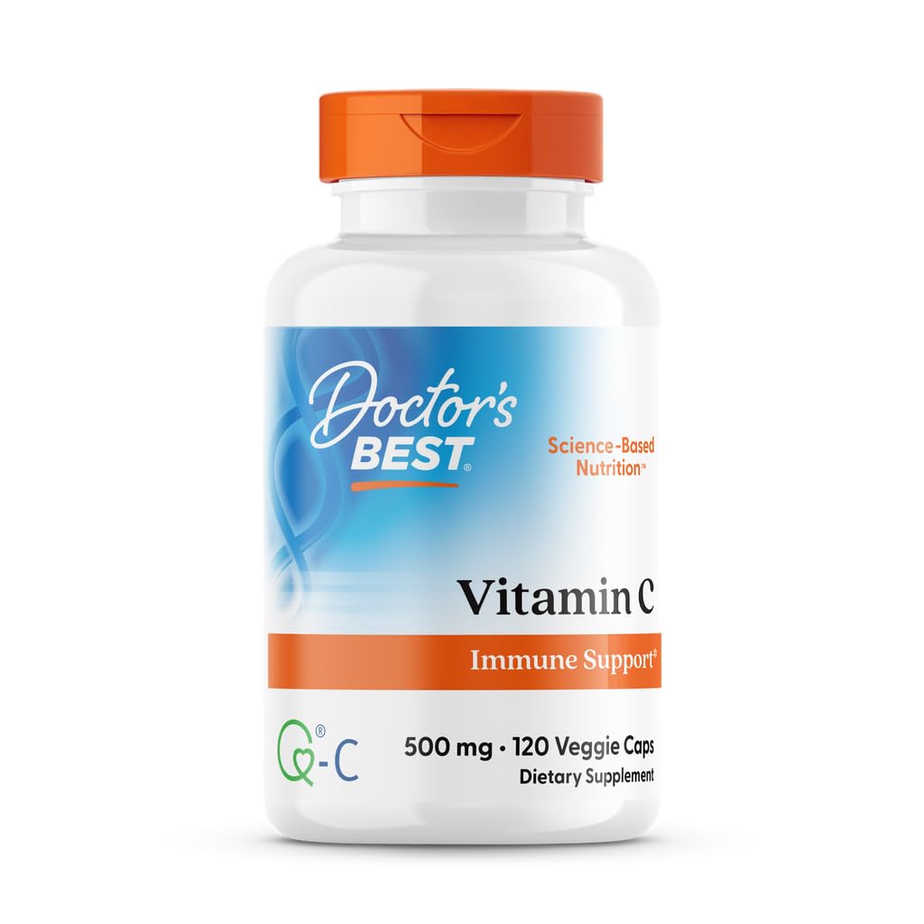 Doctor's BEST Vitamine C 500mg 120 Capsules Végétales - vue de face