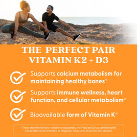 Doctor's BEST Vitamine K2 MK-7 et D3 capsules végétales en gros plan