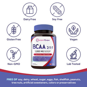 Doctor's Recipes BCAA 1000 mg 2:1:1 Vegan Capsules lifestyle scene